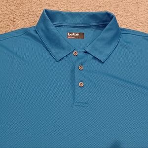 Bolle Men's Vibrant Blue Golf Polo Shirt Size Large